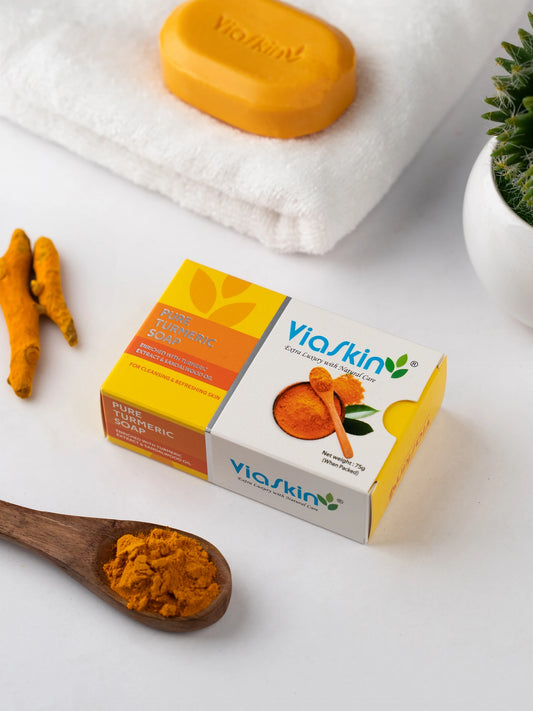 Viaskin Pure Turmeric Soap.( Pack of 4 ) , 75 g / Soap